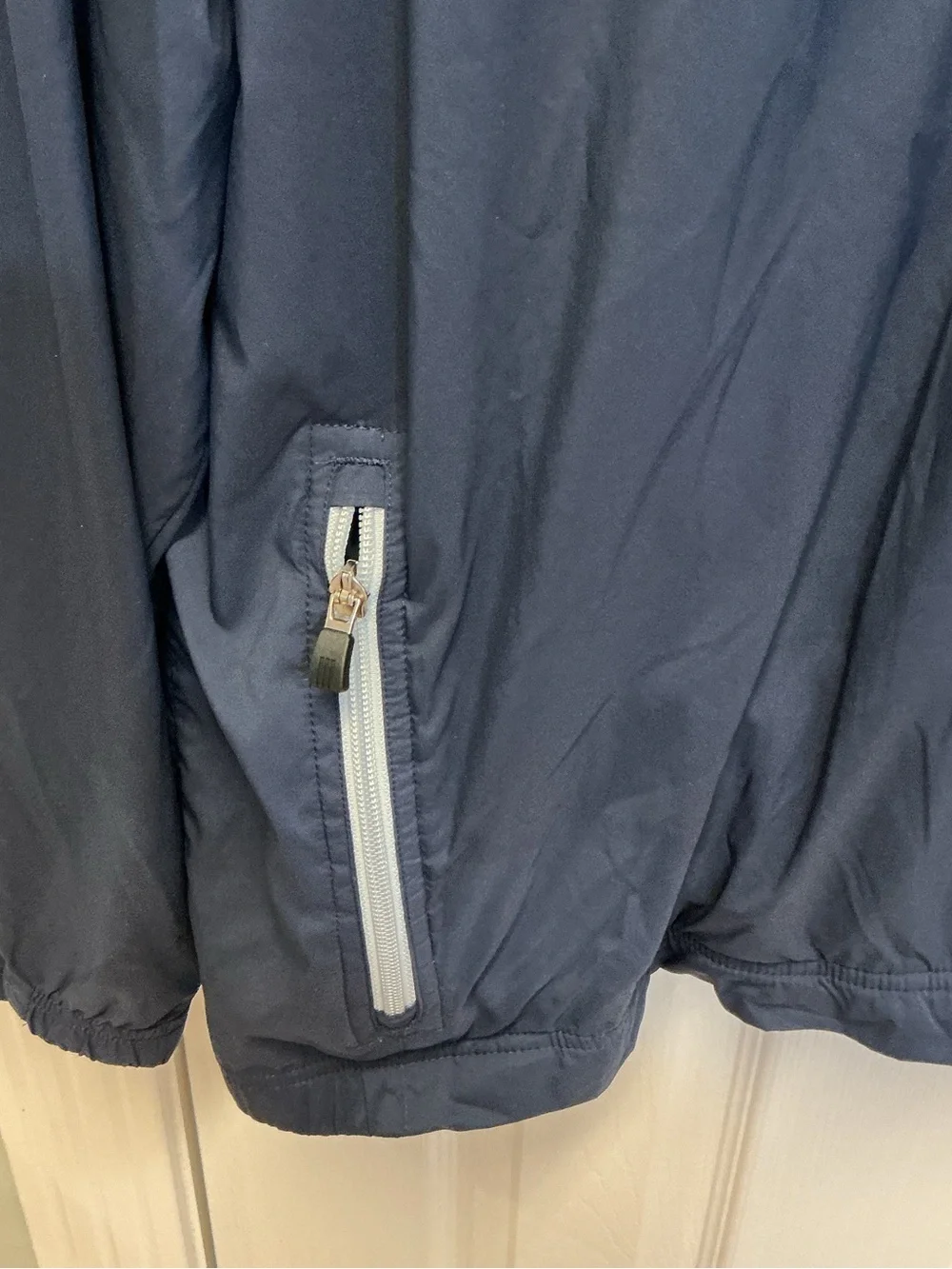 Adidas Men’s SZ XL Climaproof Pullover Quarter Zip Windbreaker Navy Blue